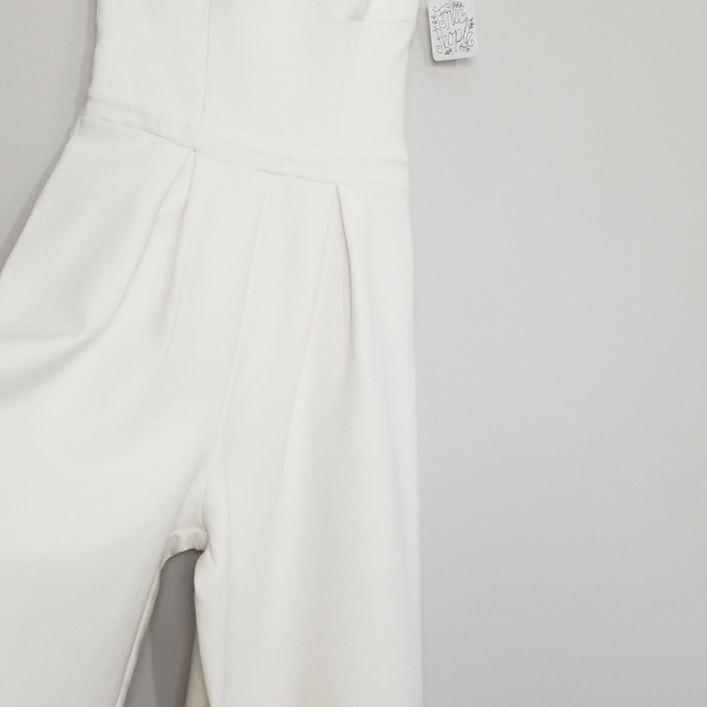 Free People Ava White Textured Jumpsuit - Picture 5 of 8